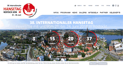 Desktop Screenshot of hansetag-rostock.com