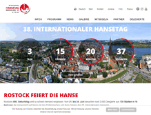 Tablet Screenshot of hansetag-rostock.com